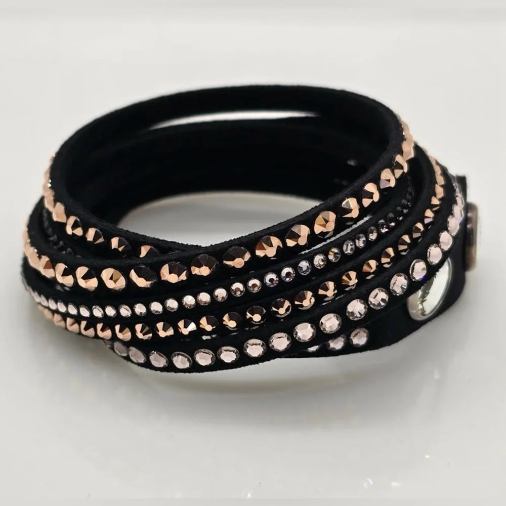 DISPLAY ITEM. Authentic Swarovski Slake Deluxe Wrap Bracelet, 5089699. RARE. - Picture 8 of 12